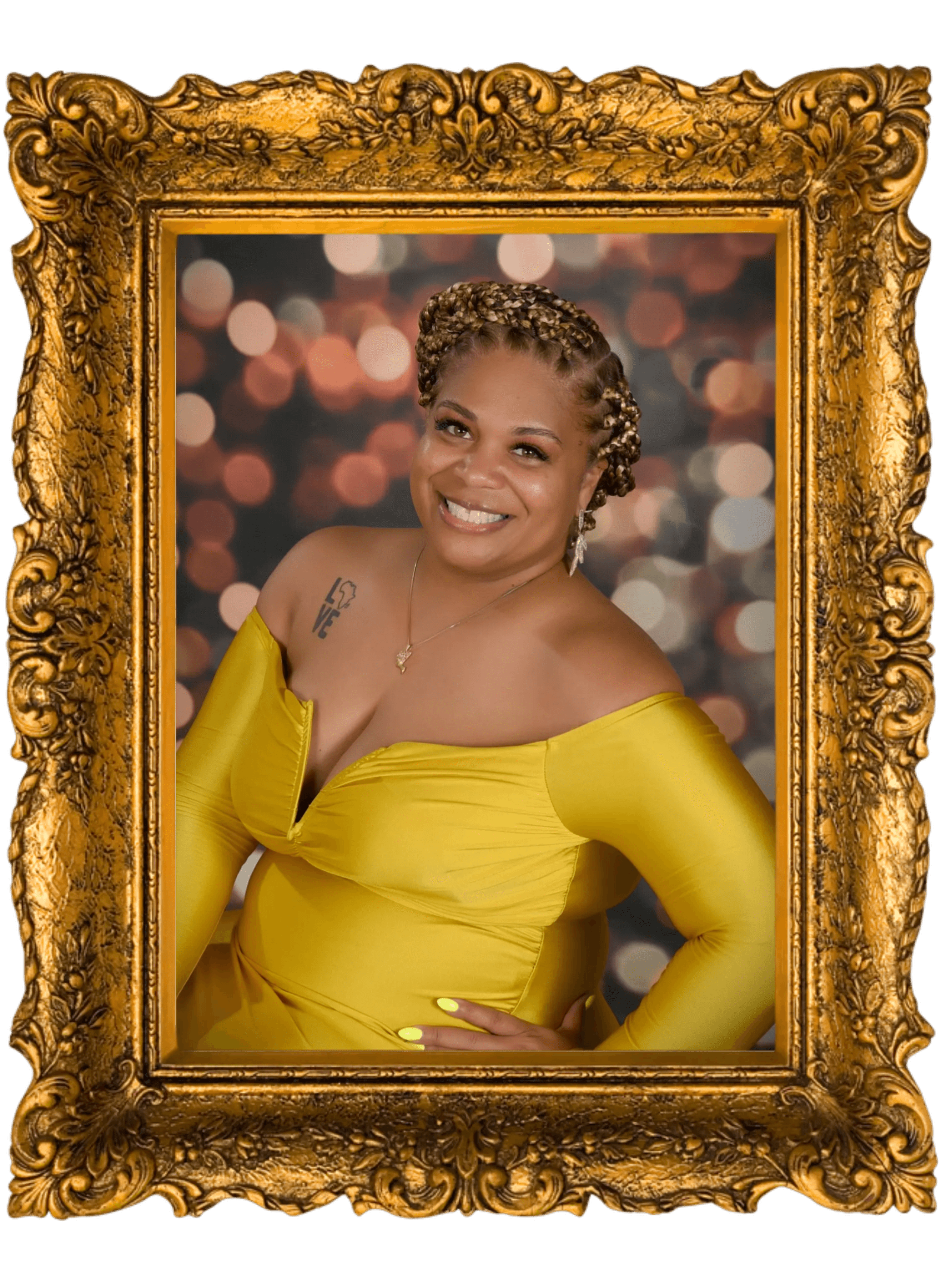 Gold ornate frame